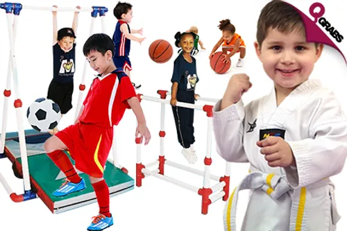 For QR50 Get your Kids Moving with Two Sessions of Football, Basketball, Taekwondo or Monkeynastix Classes! (QR100 Value)